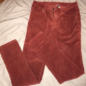 Maroon corduroy Patagonia pants woman’s size 25